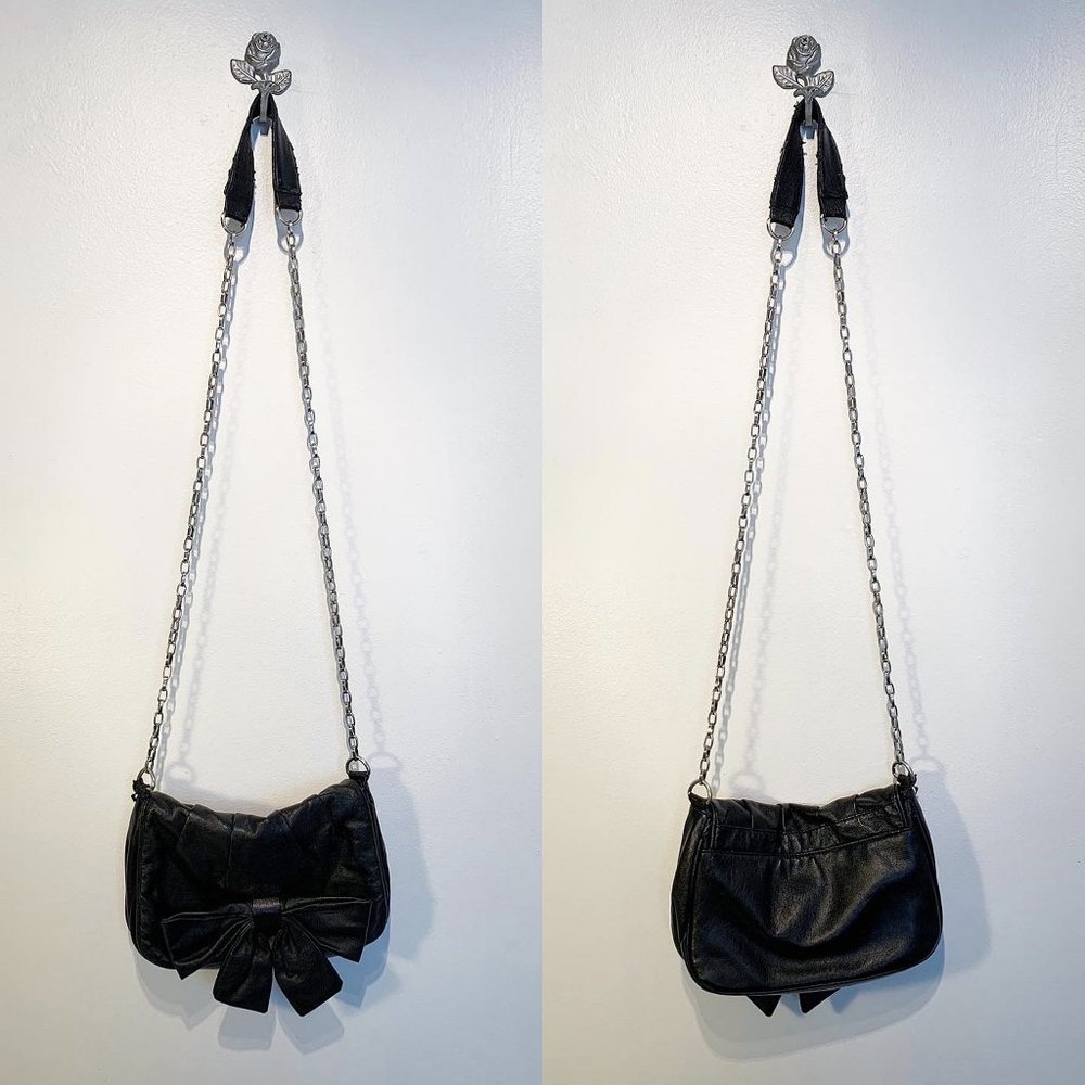 Black Leather Steve Madden Crossbody Bag
